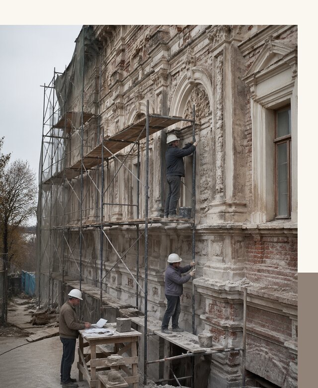 Реставрация объектов культурного наследия под ключ в Вольске