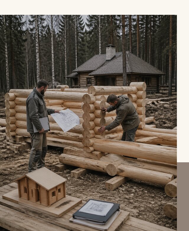 Проектирование и строительство домов из бревна в Вольске