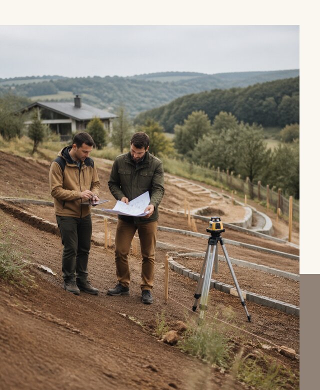 Проектирование участка с уклоном в Вольске под ключ